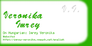 veronika imrey business card